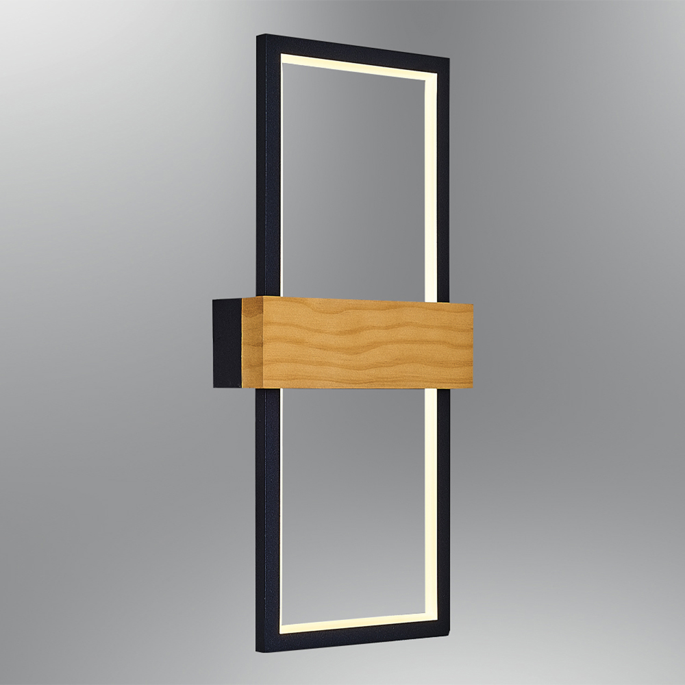 Ahşap LED Aplik 18x42 cm — görsel 6