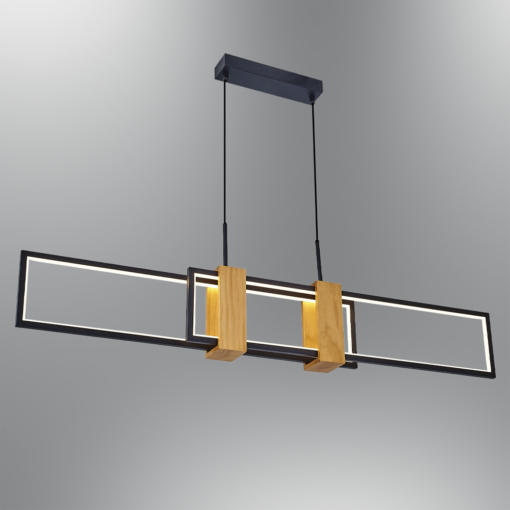 Ahşap LED Avize 110x120 cm Ahşap LED Avize 110x120 cm