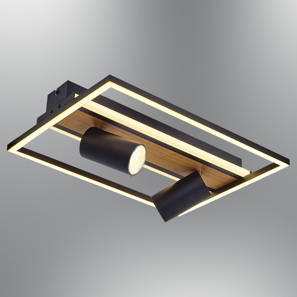 Ahşap LED Plafonyer 40x7 cm Ahşap LED Plafonyer 40x7 cm