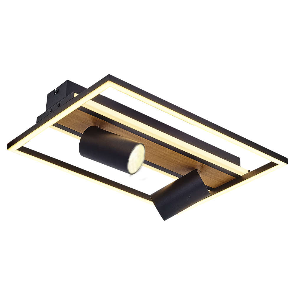 Ahşap LED Plafonyer 40x7 cm Ahşap LED Plafonyer 40x7 cm