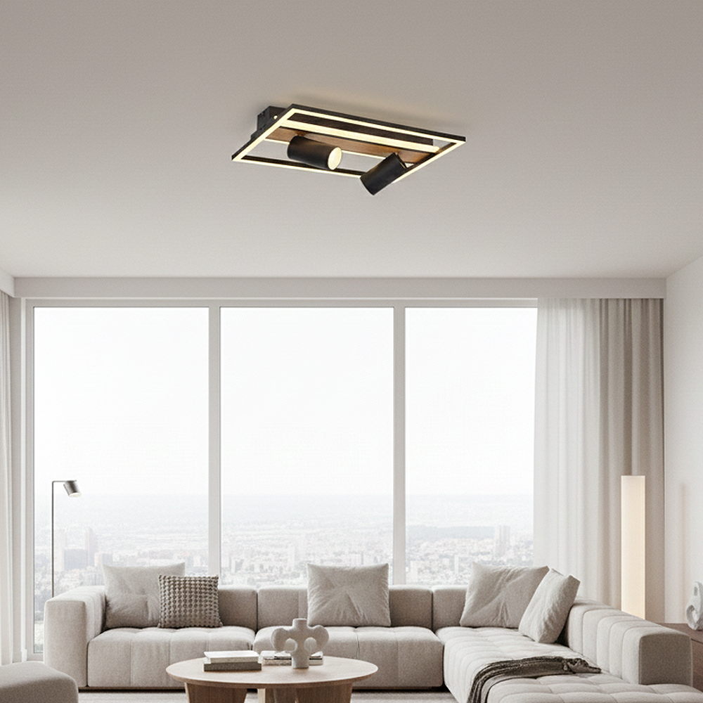 Ahşap LED Plafonyer 40x7 cm — görsel 6