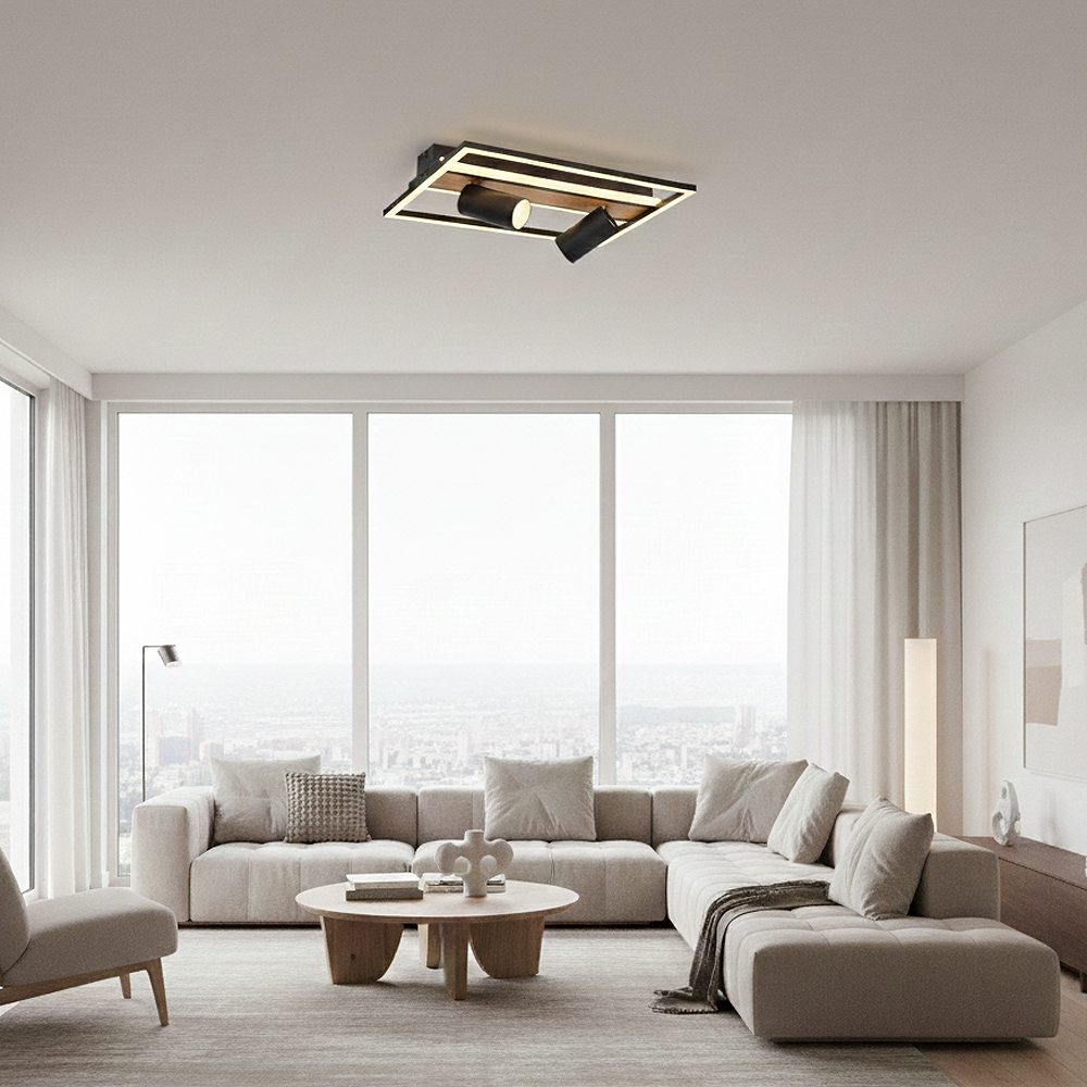 Ahşap LED Plafonyer 40x7 cm — görsel 7