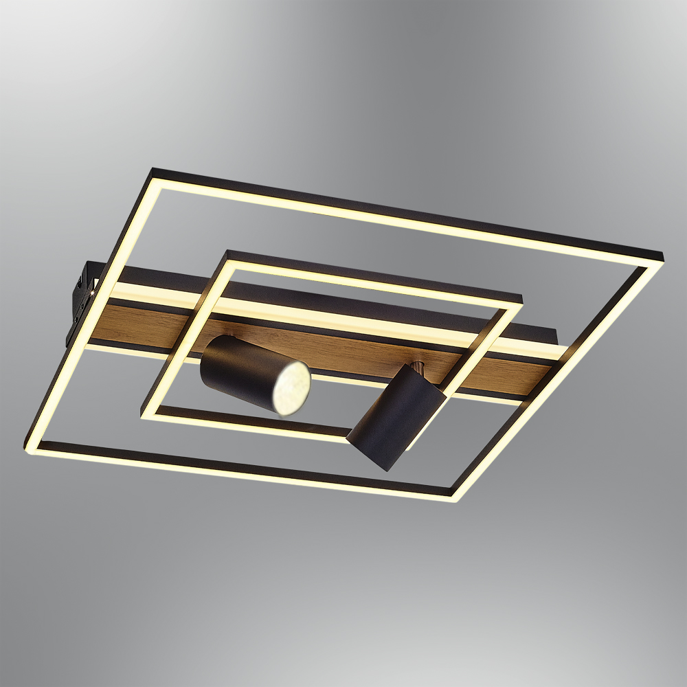 Ahşap LED Plafonyer 50x20 cm Ahşap LED Plafonyer 50x20 cm