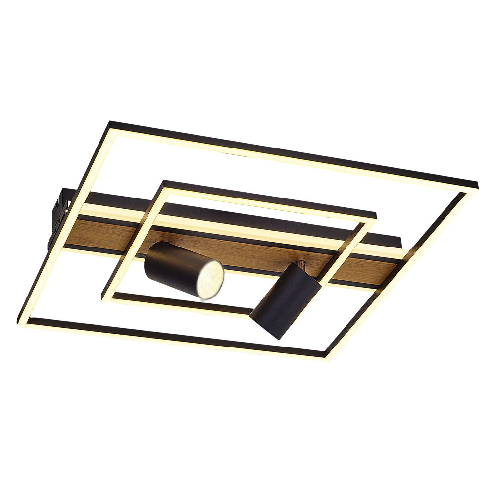 Ahşap LED Plafonyer 50x20 cm Ahşap LED Plafonyer 50x20 cm