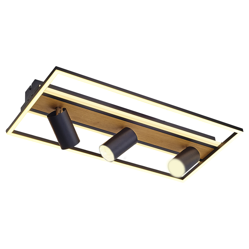 Ahşap LED Plafonyer 60x20 cm Ahşap LED Plafonyer 60x20 cm