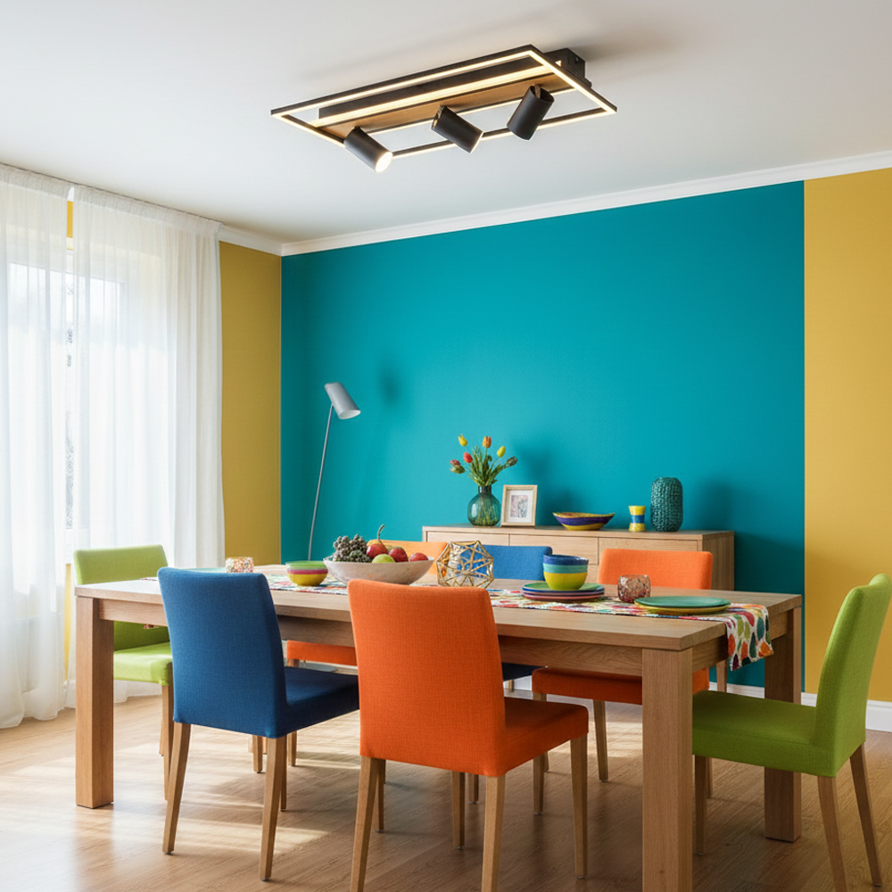 Ahşap LED Plafonyer 60x20 cm — görsel 7