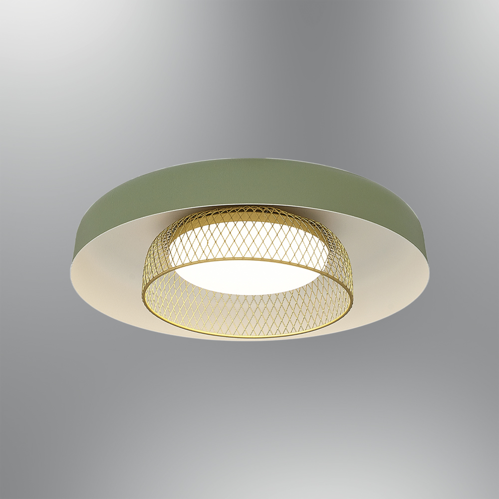 Mavi-Yeşil Akrilik LED Plafonyer 34x10 cm — görsel 8