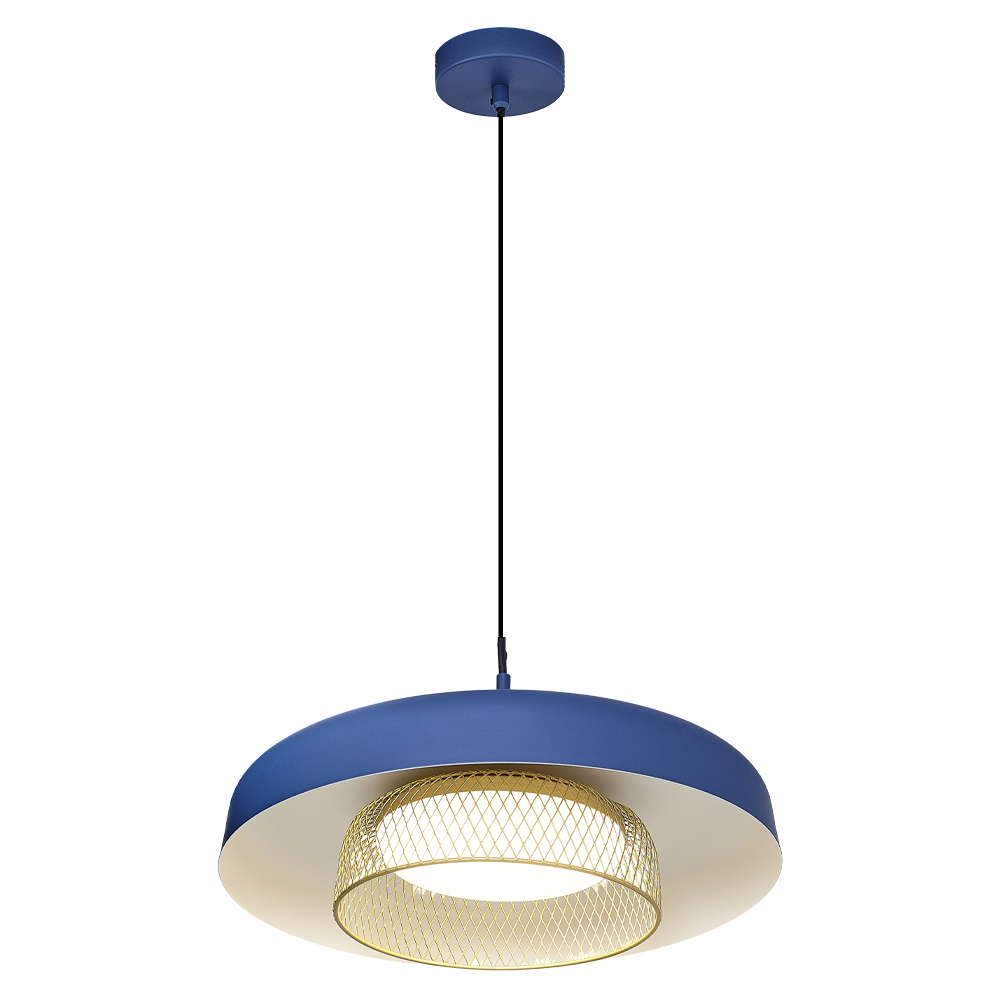Mavi-Yeşil Akrilik LED Avize 34x120 cm — görsel 2
