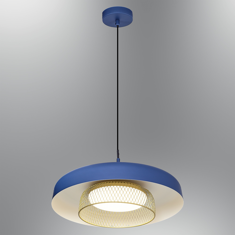 Mavi-Yeşil Akrilik LED Avize 34x120 cm — görsel 8