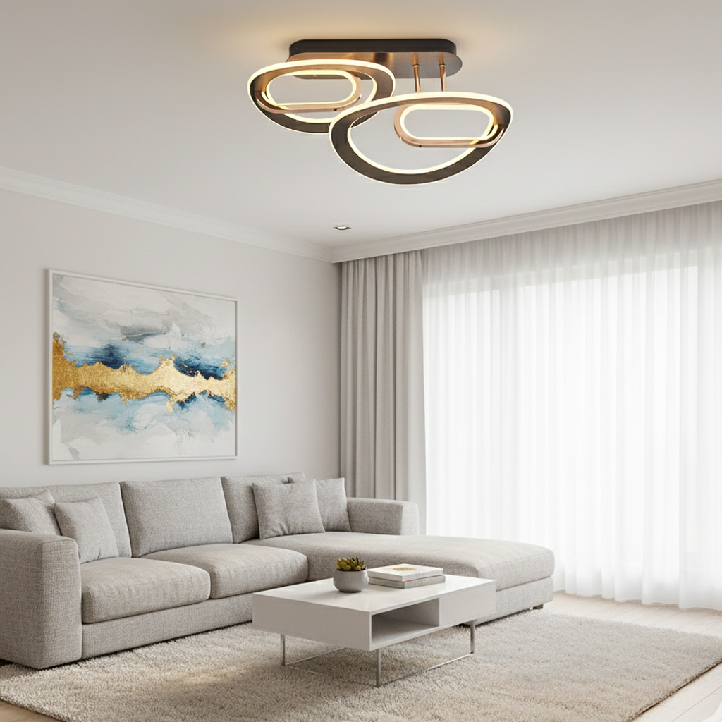 Akrilik LED Plafonyer 61x28 cm — görsel 4