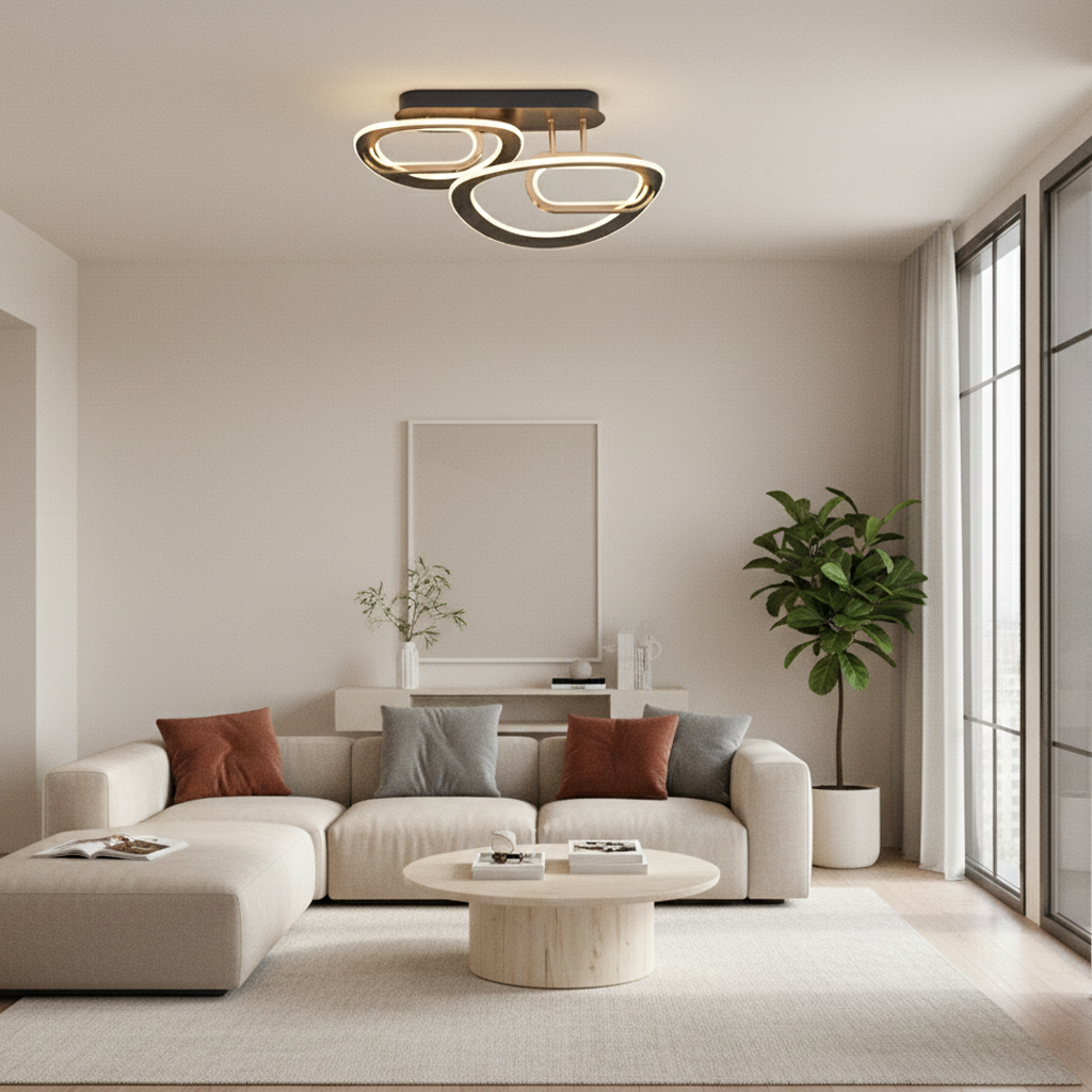 Akrilik LED Plafonyer 61x28 cm — görsel 5