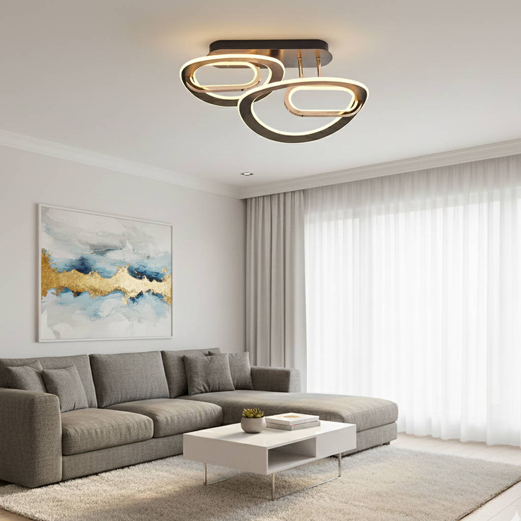 Akrilik LED Plafonyer 61x28 cm — görsel 6