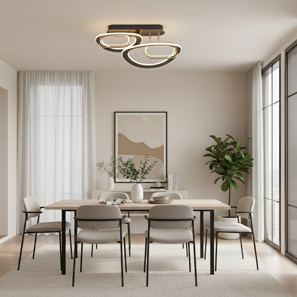 Akrilik LED Plafonyer 61x28 cm — görsel 8