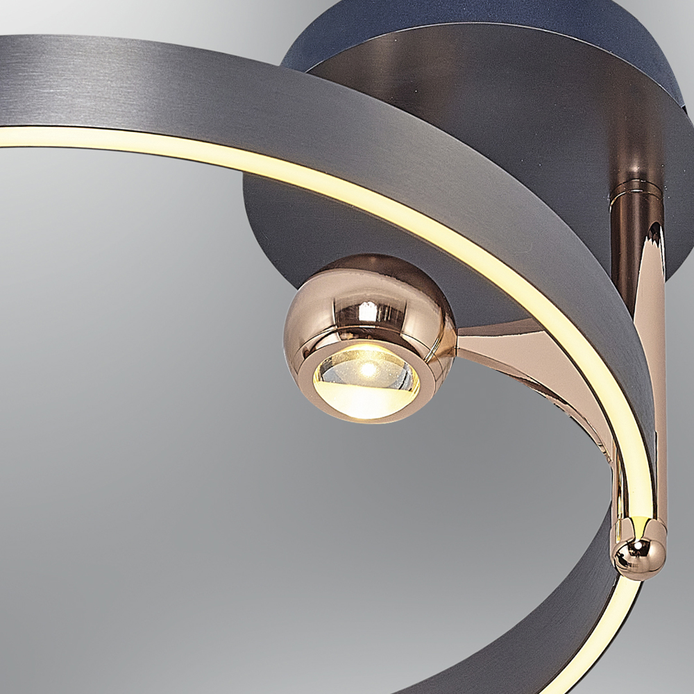 Akrilik LED Plafonyer 52x27 cm — görsel 5