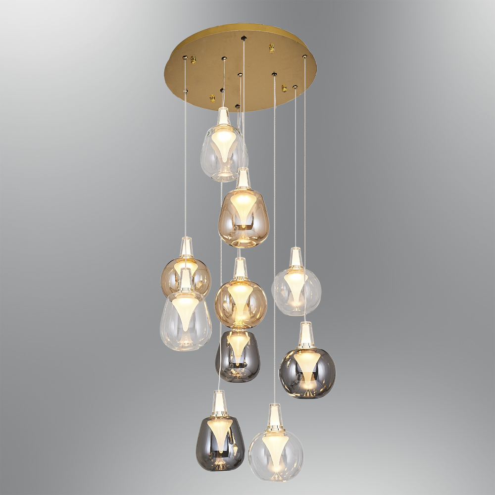 Verre LED Lustre 40x160 cm Cam LED Avize 40x160 cm