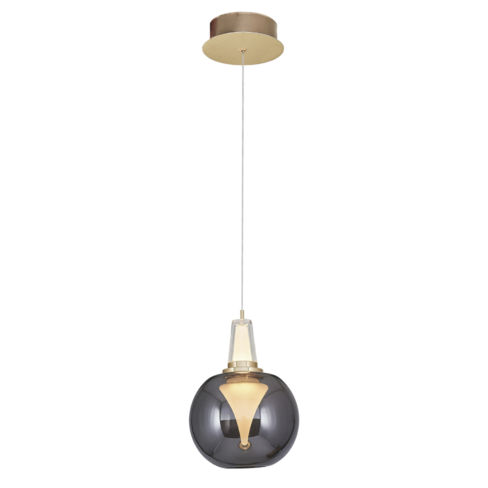 Amber-Gri Cam LED Avize 12x120 cm (6w) — görsel 3