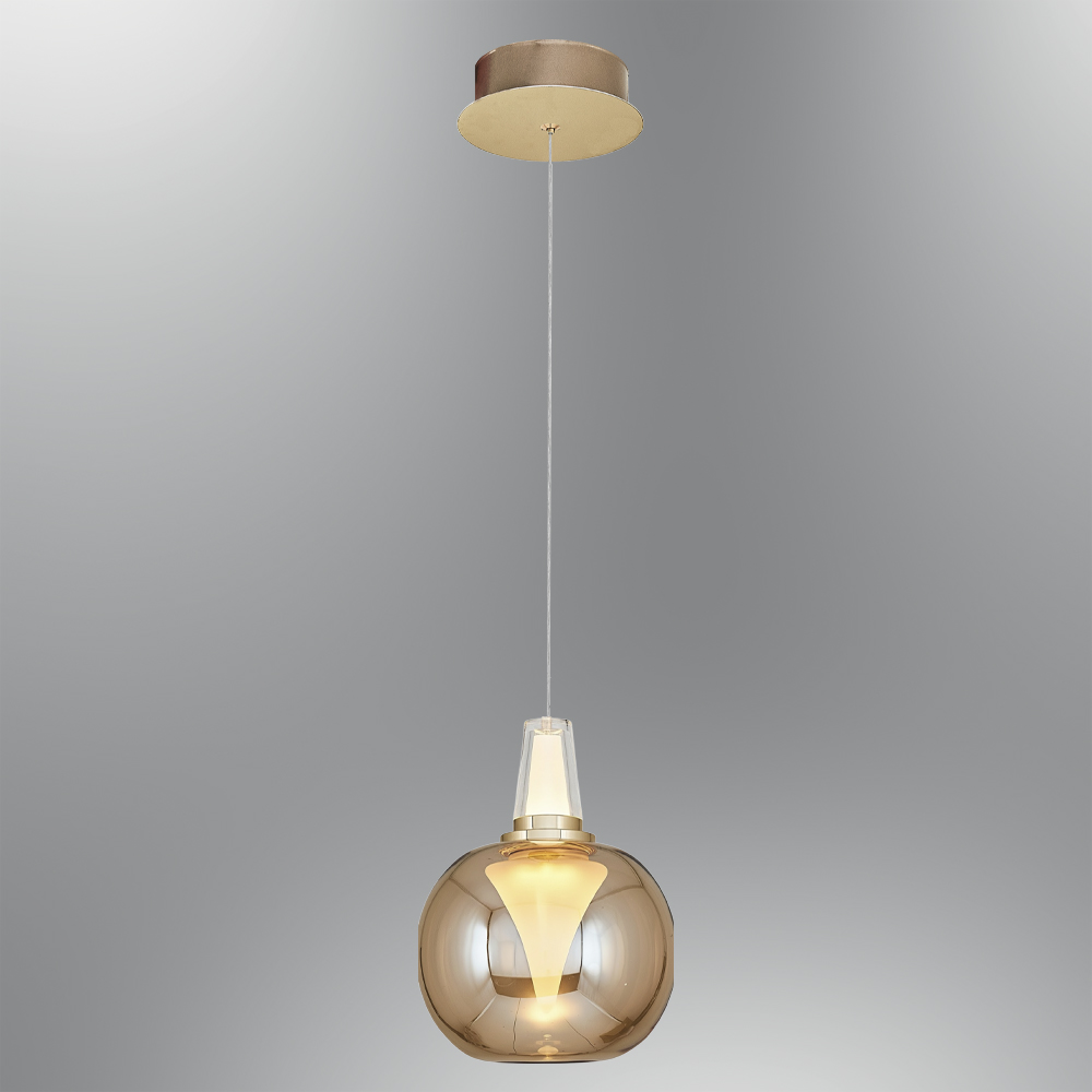 Amber-Gri Cam LED Avize 12x120 cm (6w) — görsel 5