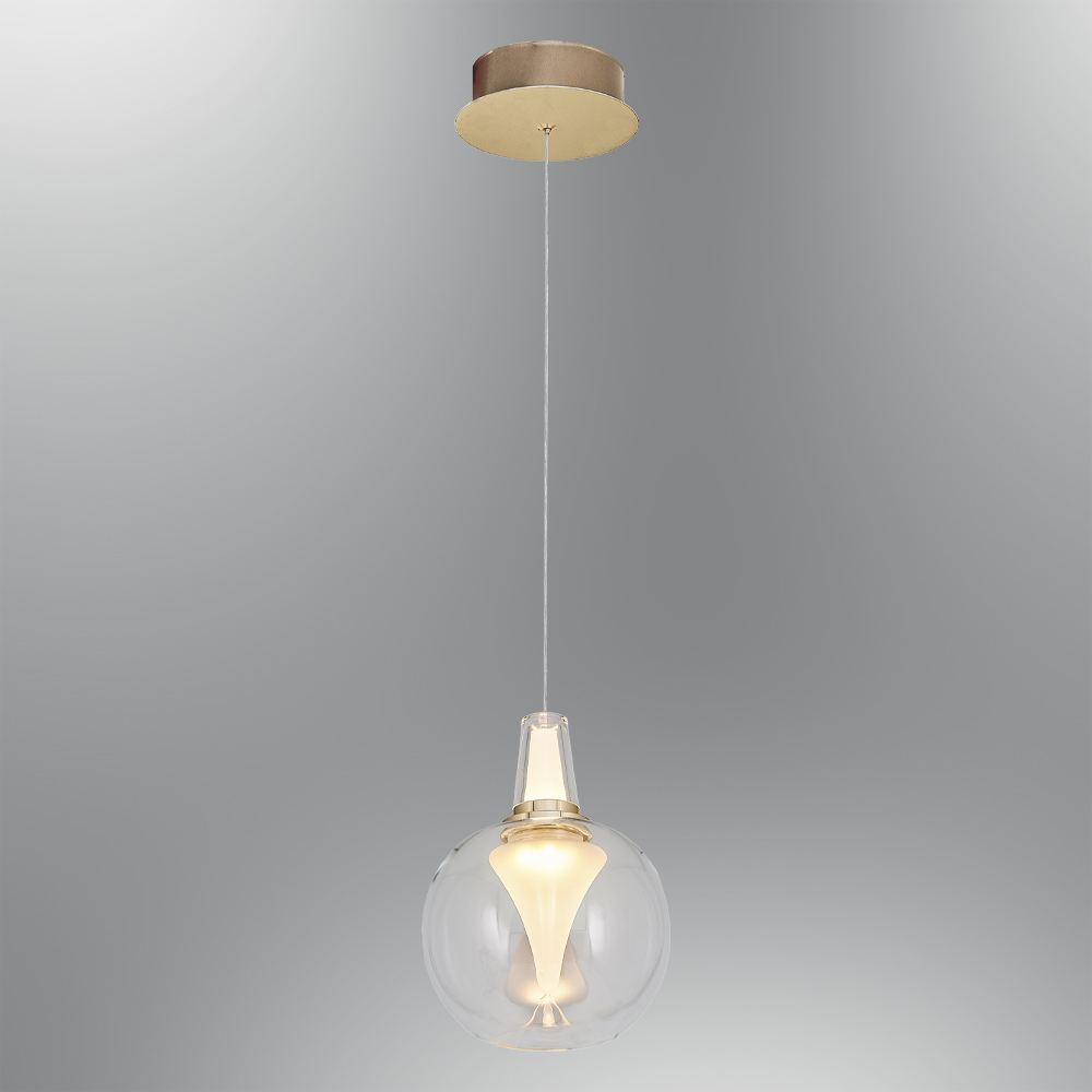 Amber-Gri Cam LED Avize 12x120 cm (6w) — görsel 6