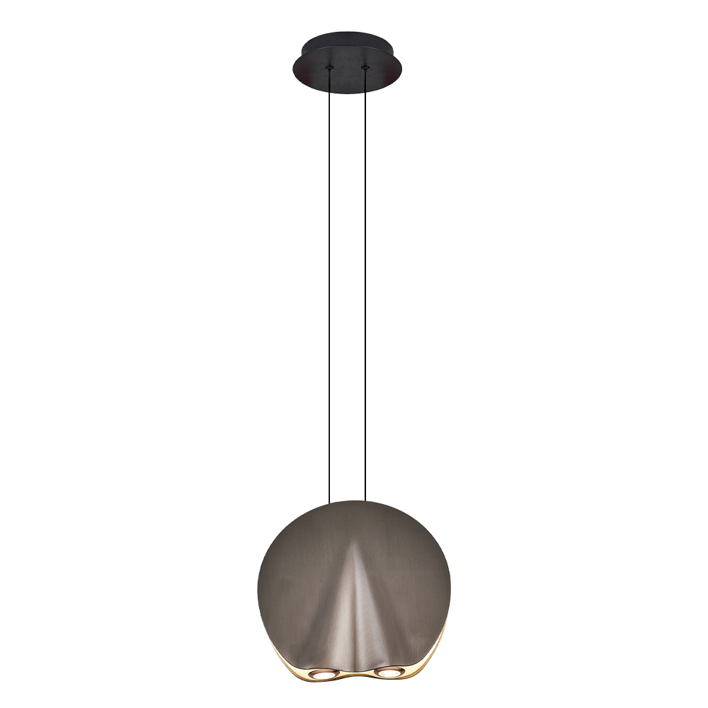 Krom-Sarı Metal LED Avize 29x120 cm — görsel 4