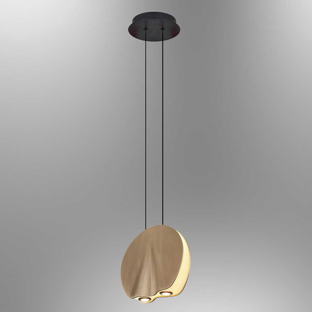Chrome-Gold Metal LED Chandelier 20x120 cm Krom-Sarı Metal LED Avize 20x120 cm