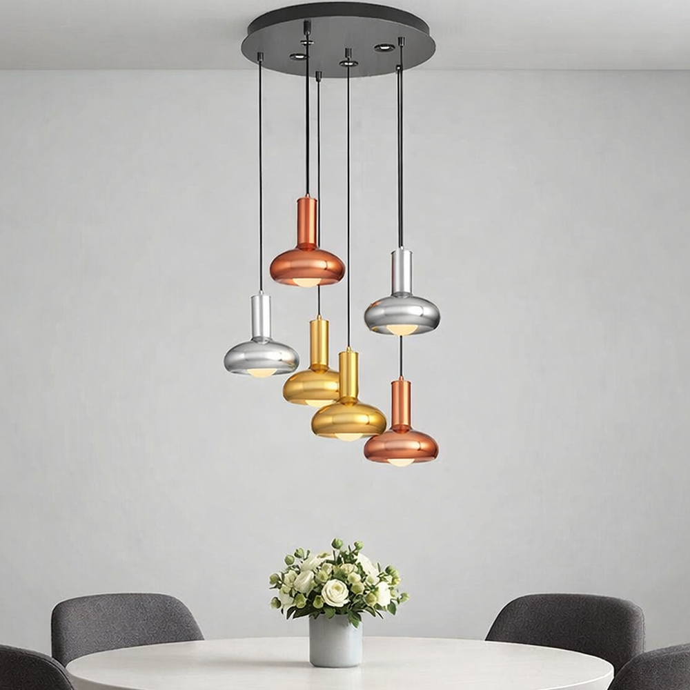 6 Arm Glass Chandelier 50x120 cm 6 Arm Glass Chandelier 50x120 cm