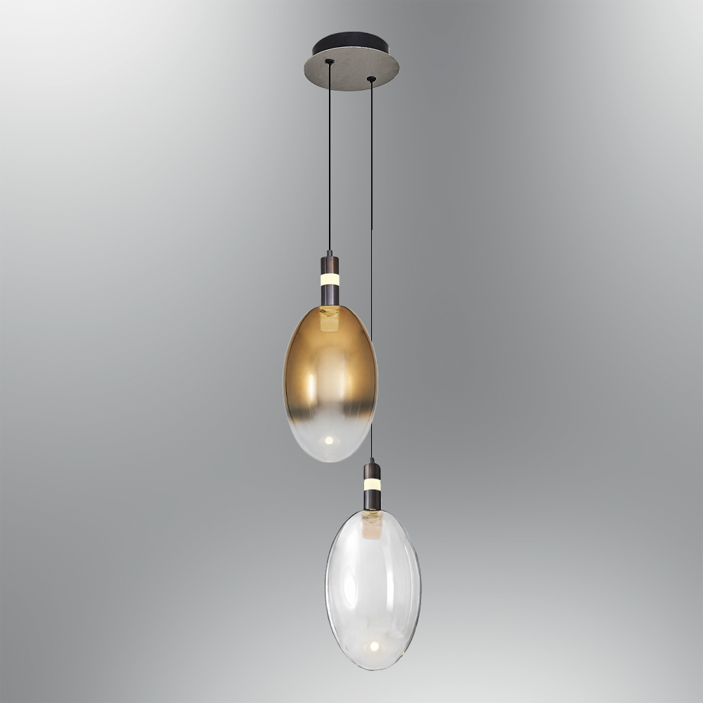 Glass LED Chandelier 28x120 cm Cam LED Avize 28x120 cm