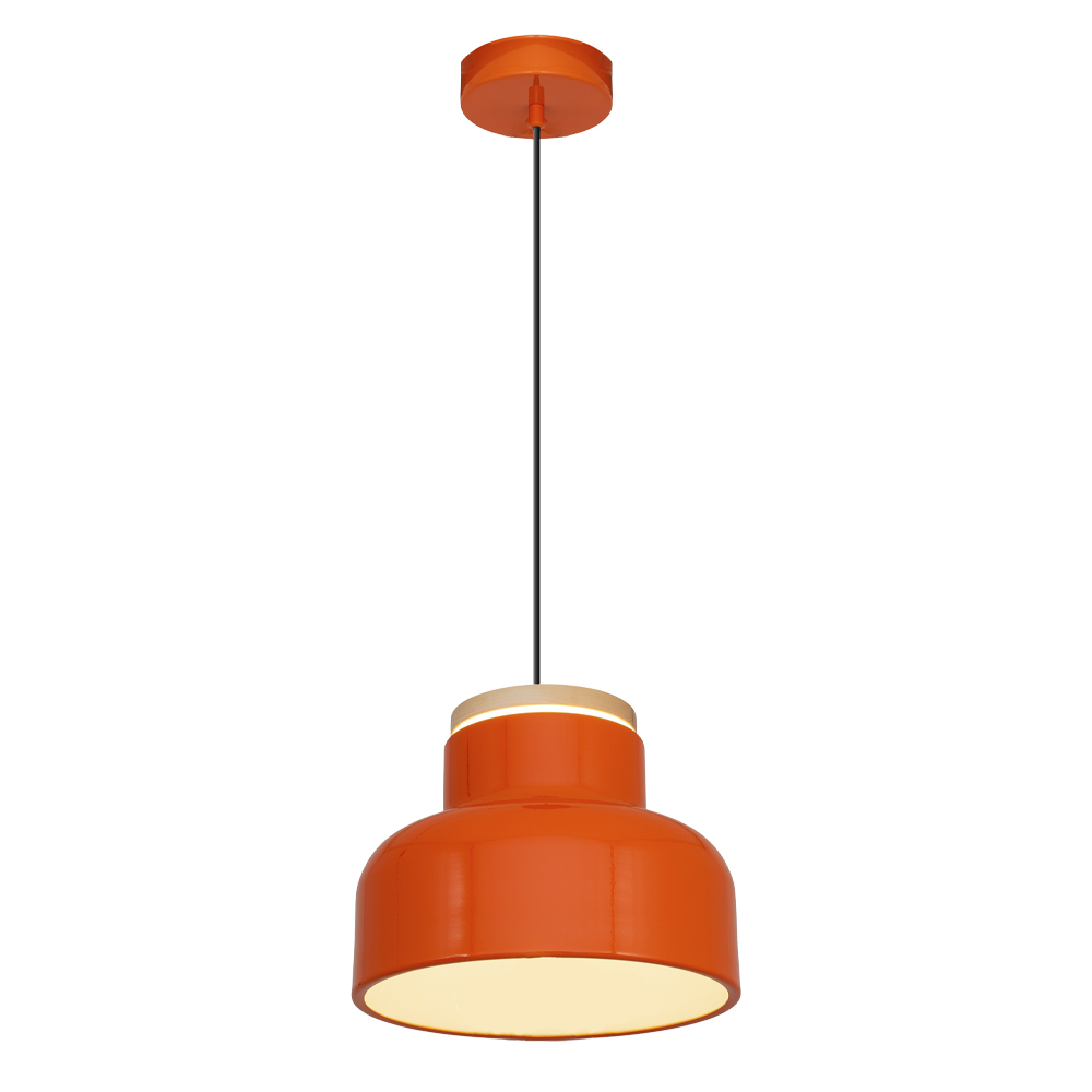 Yeşil-Turuncu Ahşap LED Avize 30x120 cm (25w) — görsel 3