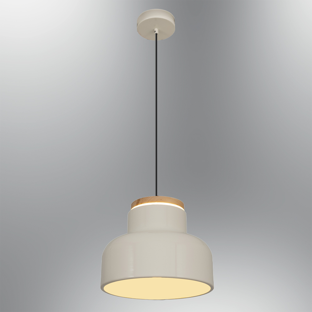 Yeşil-Turuncu Ahşap LED Avize 30x120 cm (25w) — görsel 8