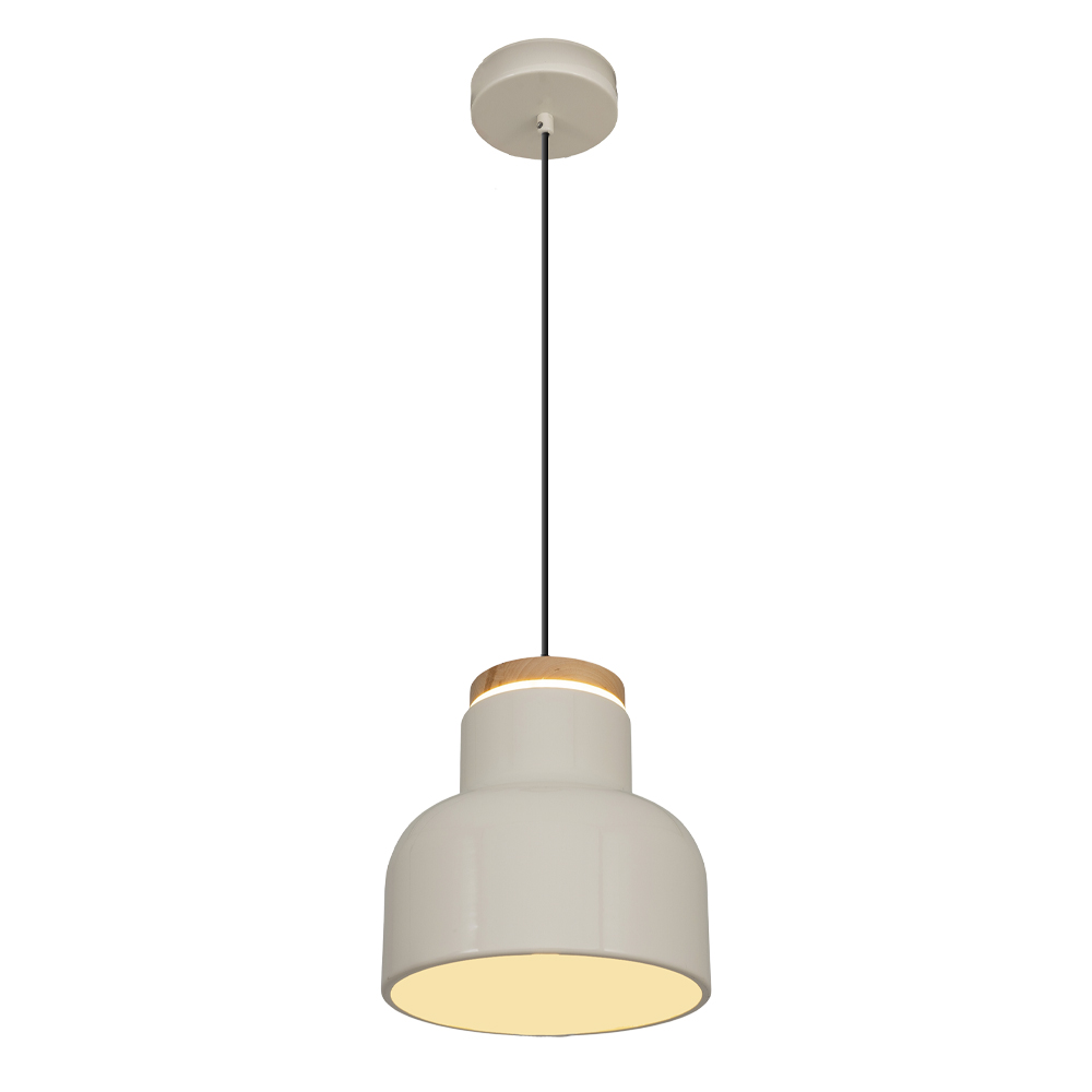 Yeşil-Turuncu Ahşap LED Avize 22x120 cm — görsel 5