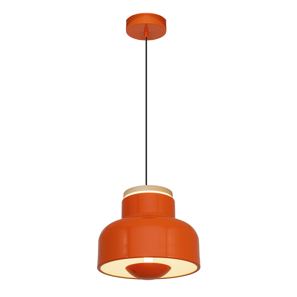 Yeşil-Turuncu Ahşap LED Avize 30x120 cm (30w) — görsel 3