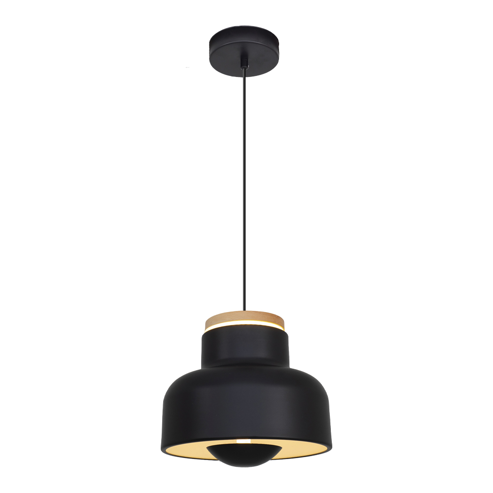 Yeşil-Turuncu Ahşap LED Avize 30x120 cm (30w) — görsel 4