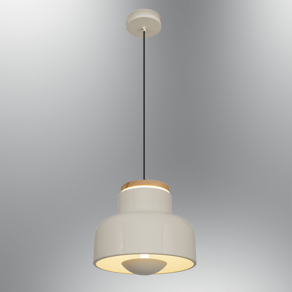 Yeşil-Turuncu Ahşap LED Avize 30x120 cm (30w) — görsel 8