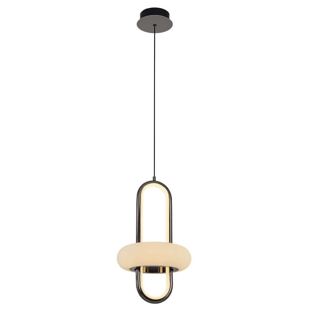 Sarı-Platin Akrilik LED Avize 20x120 cm — görsel 3