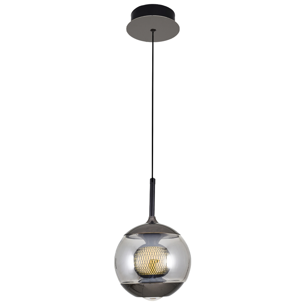 Amber-Gri Cam LED Avize 16x120 cm — görsel 3