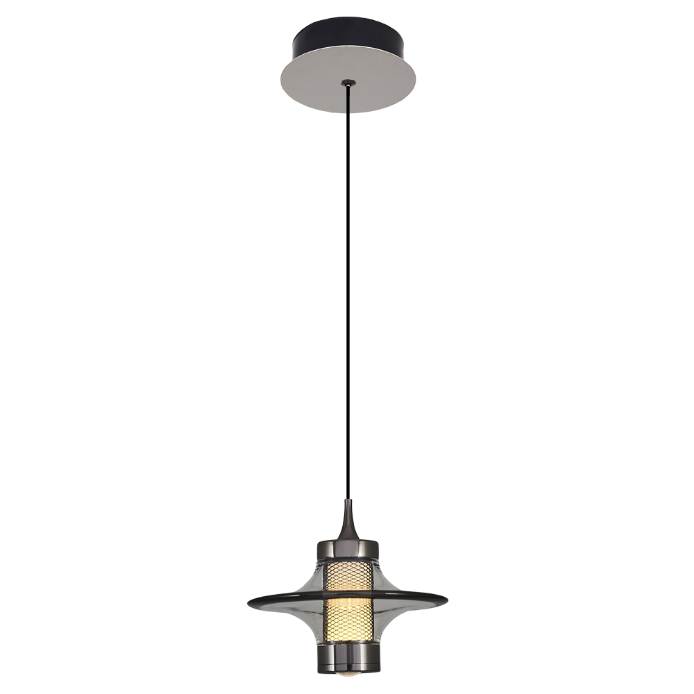 Amber-Gri Akrilik LED Avize 16x120 cm — görsel 3