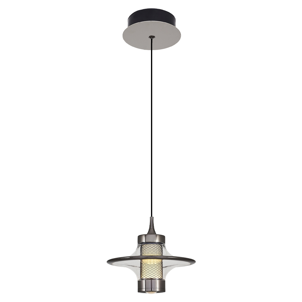 Amber-Gri Akrilik LED Avize 16x120 cm — görsel 4