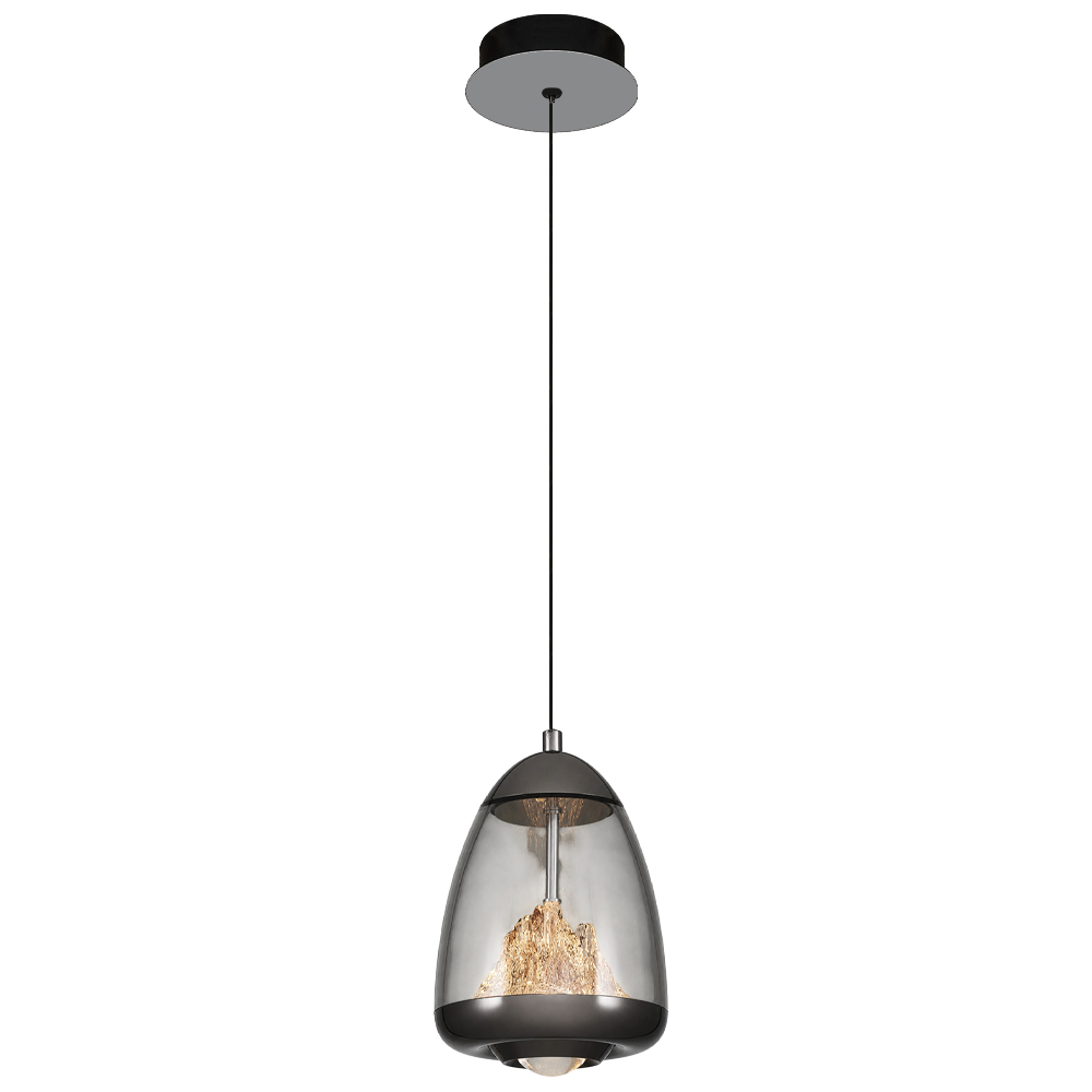 Amber-Gri Cam LED Avize 14x120 cm (7w) — görsel 3