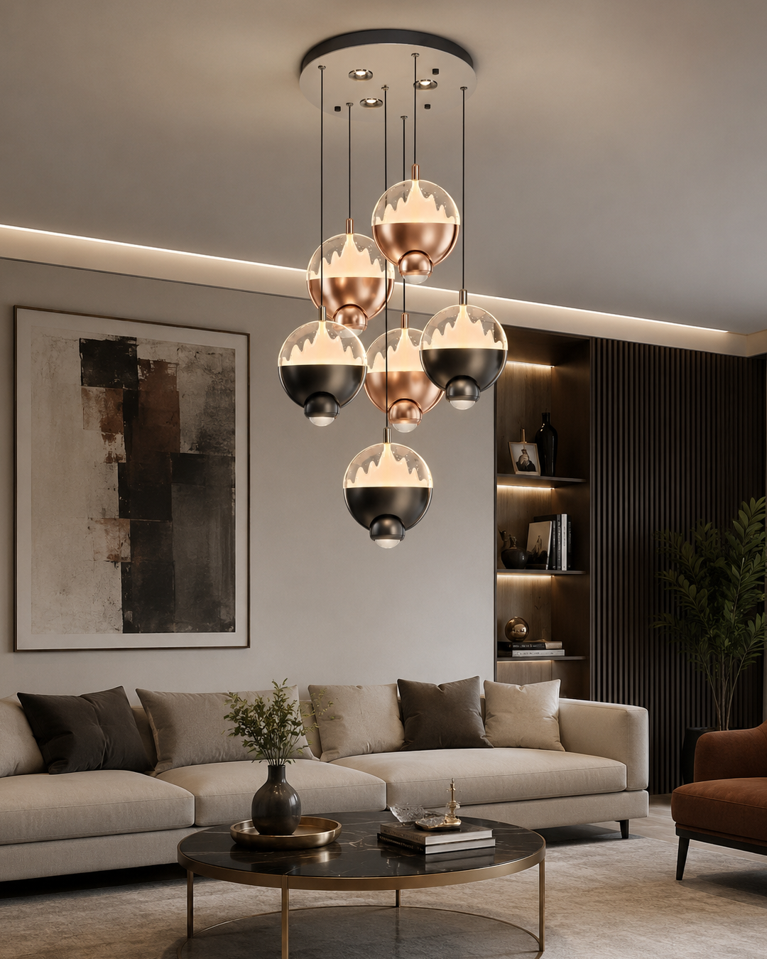 Cam LED Avize 45x120 cm (70w) — görsel 6