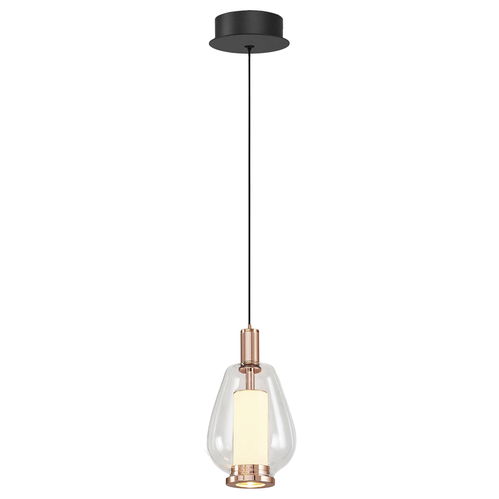 Amber-Gri Cam LED Avize 12x120 cm (12w) — görsel 4