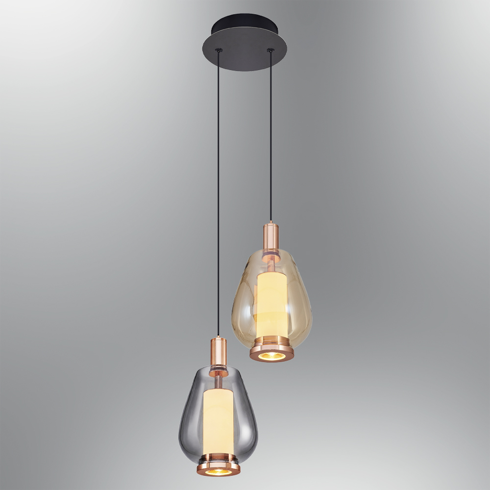 Verre LED Lustre 25x120 cm (22w) Cam LED Avize 25x120 cm (22w)
