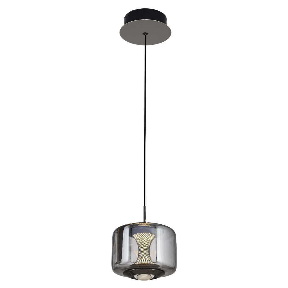 Amber-Gri Cam LED Avize 12x120 cm (10w) — görsel 3