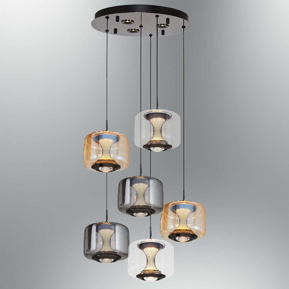 Glass LED Chandelier 35x120 cm (70w) Cam LED Avize 35x120 cm (70w)