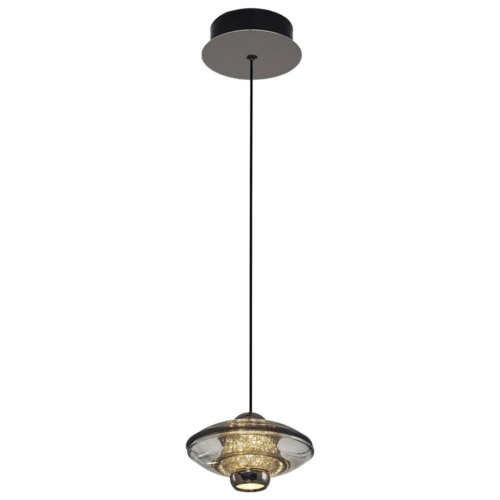 Amber-Gri Cam LED Avize 14x120 cm (10w) — görsel 3