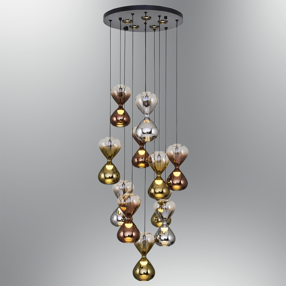 Glass LED Chandelier 45x120 cm (50w) Cam LED Avize 45x120 cm (50w)