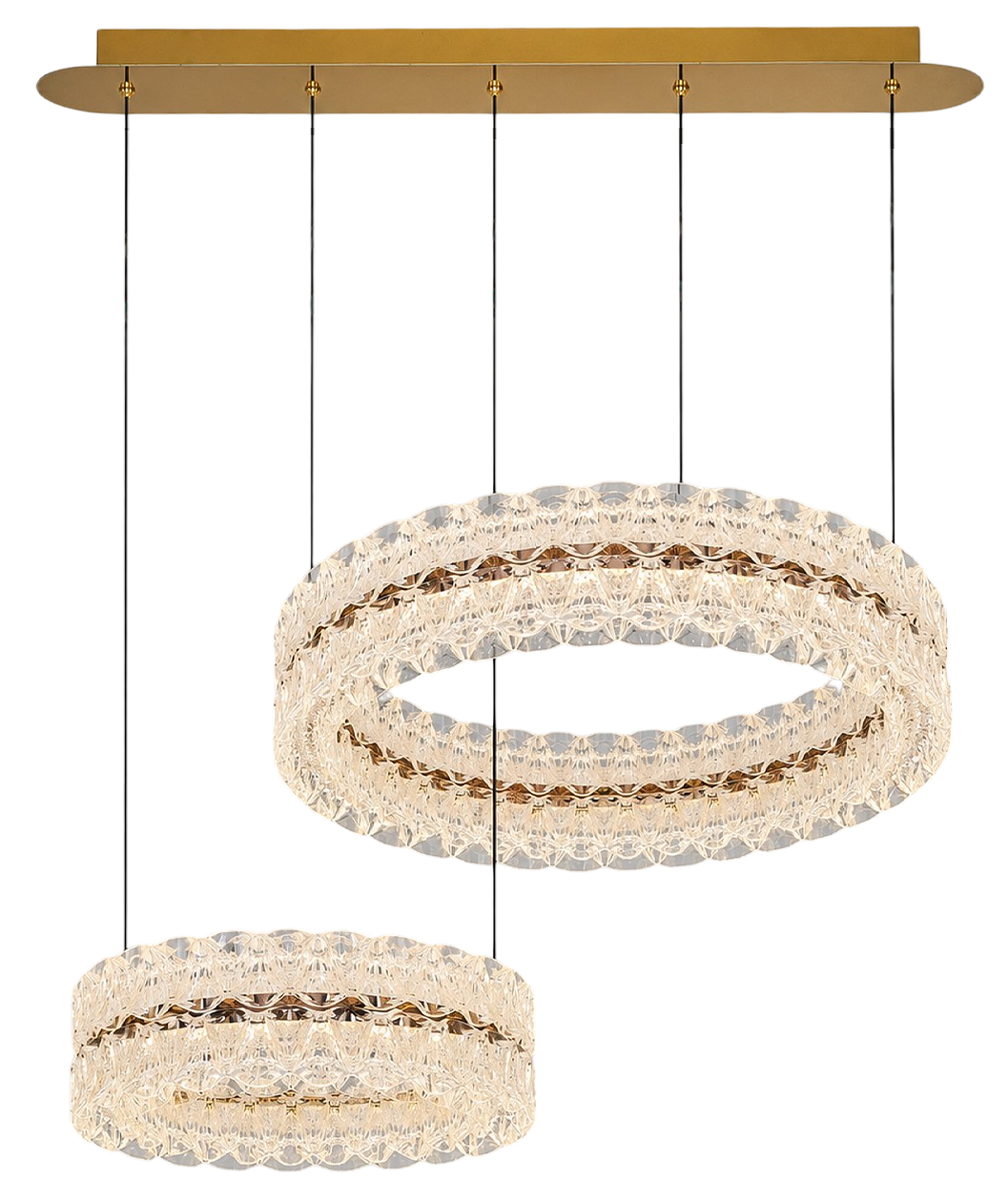 Akrilik LED Klasik Avize 80x120 cm — görsel 2