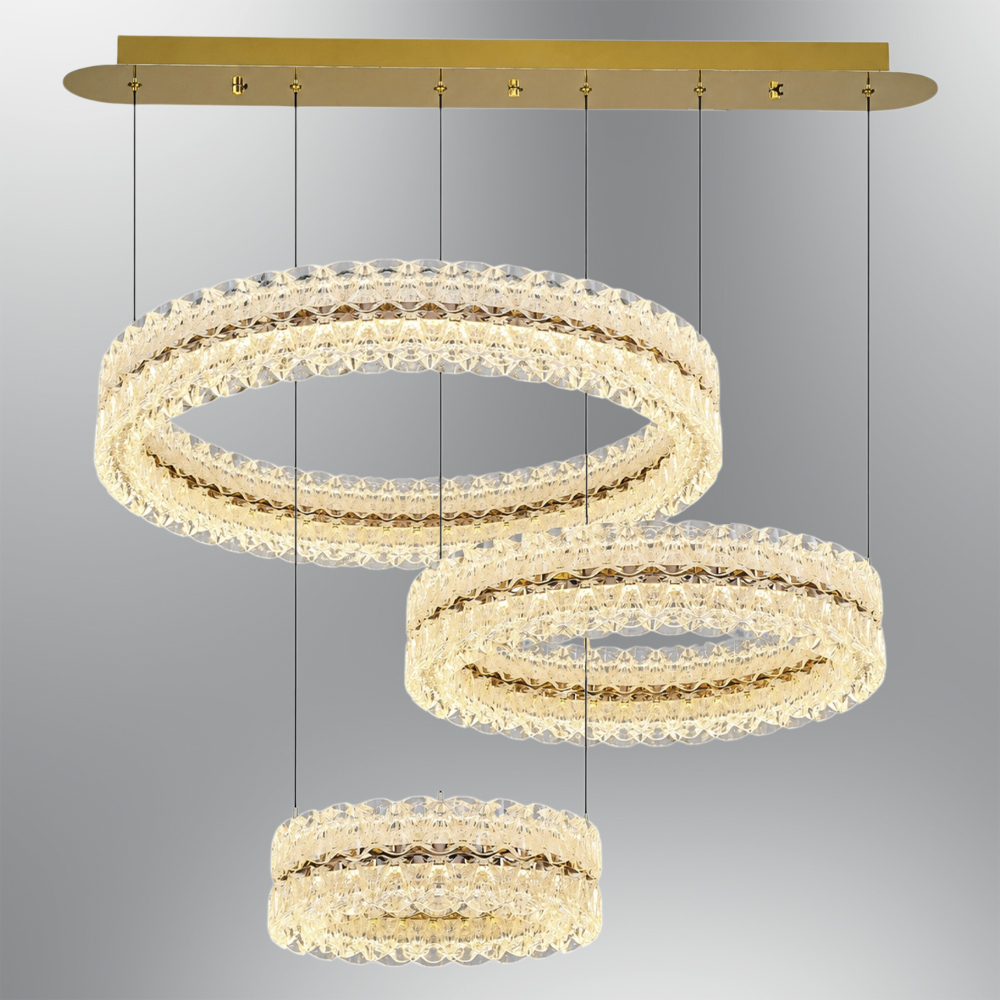 Akrilik LED Klasik Avize 97x120 cm (180) Akrilik LED Klasik Avize 97x120 cm (180)
