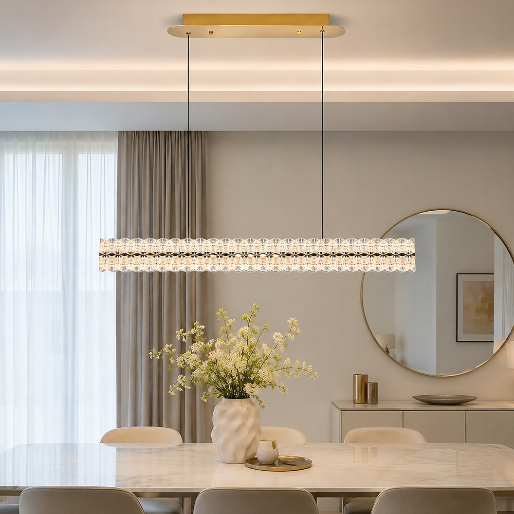 Akrilik LED Klasik Avize 127x120 cm — görsel 5
