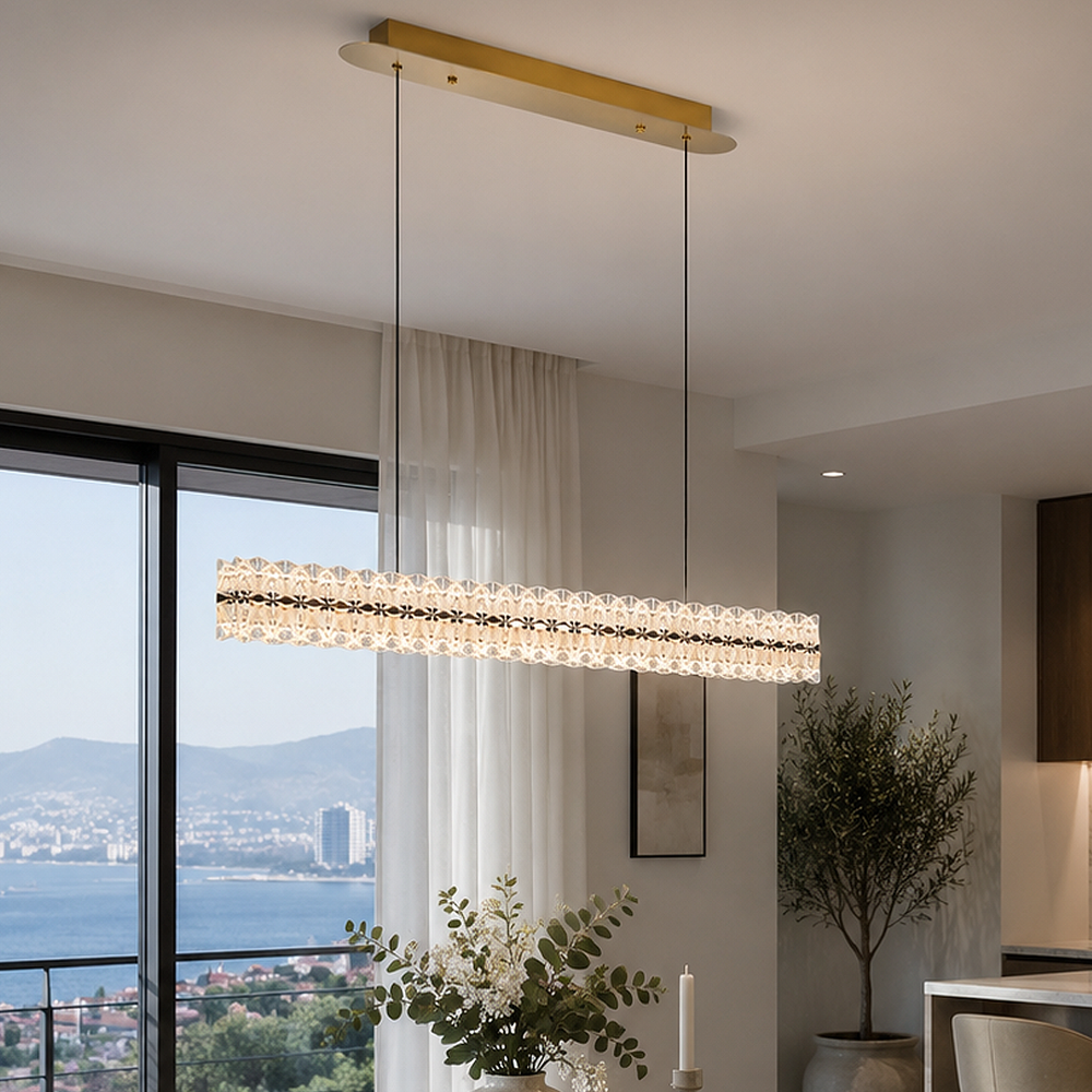 Akrilik LED Klasik Avize 127x120 cm — görsel 6