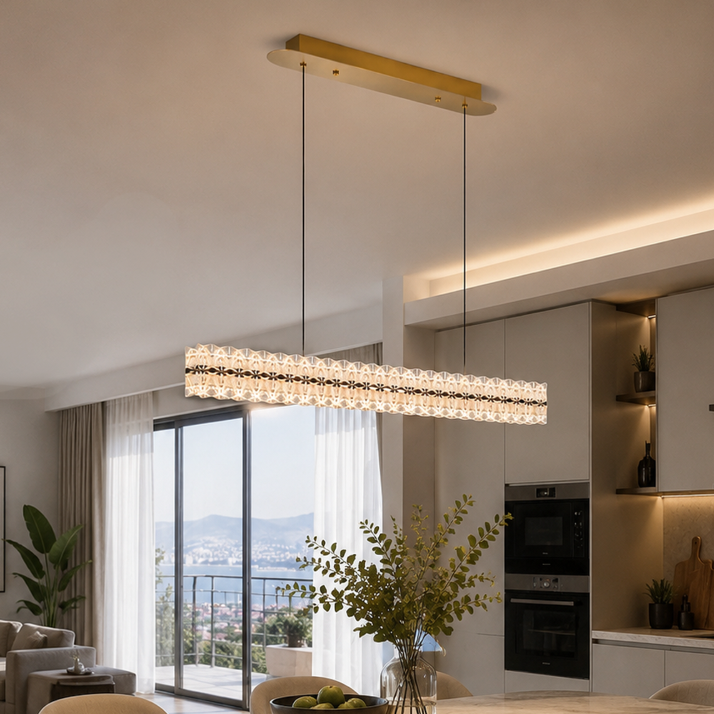 Akrilik LED Klasik Avize 127x120 cm — görsel 7