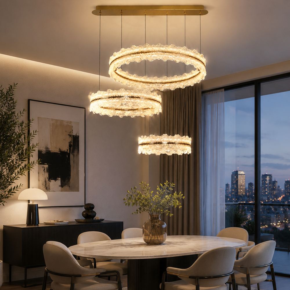 Akrilik LED Klasik Avize 97x120 cm (180w) — görsel 5